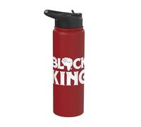 Black King Africa Pride Fist Power Stainless Steel Insulated Water Bottle