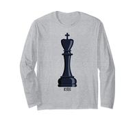 Black King Chess Piece Costume Long Sleeve T-Shirt