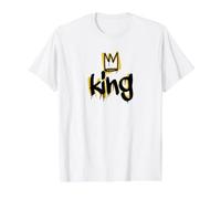 Black King Fathers Grandfathers Sons Black History Month BHM Value Graphic T-Shirt, Men, White, S