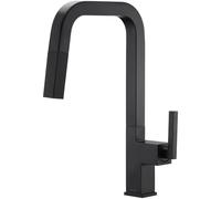 Black Kitchen Faucet, Lava Odoro Kitchen Faucets with Pull Down Sprayer, Matte Black Faucet for Kitchen Sink 1 Hole or 3 Holes with Magnetic Docking Spray Head and Deck Plate, KF182-MB