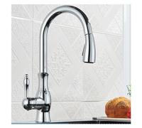 Black Kitchen Faucet Pull Out Sink Mixer Tap Deck Mounted Single Lever 360° Rotat Modern Design Bathroom & Kitchen Use Slish & Functal Easy Installat