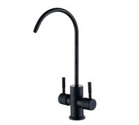 Black Kitchen Faucet with Double Handle Osmosis Water Purifier for Sink Stylish Design Easy Installation Modern Home Accessories Grifo Cocina Fregadero