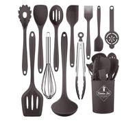 Black Kitchen Utensils Set-12 Pieces Silicone Cooking Utensils Set