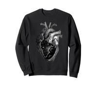 Black Kitty Cat Heart, Love You, You had me at Hello Sweatshirt