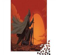 Black Knight Kneeling on The Ground with Sword in Hand Rätsel Für Erwachsene || 70x50cm/1000pcs Puzzles Lernspiele Home Decor Puzzles