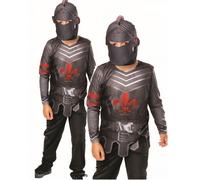 Bristol Novelty 3017535-6000 Black Knight Kids Fancy Dress, Boys, Multicolor, 5-6 Years