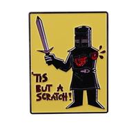 Black Knight, This is just a Scratch, Just A Flesh Wound Enamel Lapel Pin Brooch Metal Badge as bag accessories, Metal Stainless Steel, no gemstone
