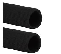 Black Knit Cuff Pair for Replacement Repair 1 Pair 40CM Seamless Cotton Cuff Tubular Ribbing Fabric for Pants,Coats,Sweaters