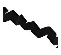 Black Knitted Flat Elastic Tape - 5 Metres x 25 mm / 1" Wide - Strong Elastic Band for Sewing, Dressmaking, Waistbands, Tracksuits, Personal Underwear & Crafts