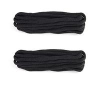 Black Knobbly Oval firm knot 114cm, 2 Pairs of extra strong sport trainer shoe laces, guaranteed not to come undone