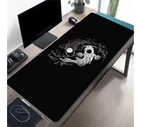 Black Koi Large Gaming Mouse Pad, 800x300x2mm Extended gaming mouse mat XXL improved Precision and Speed Mousemat with Stitched Edges, Desk Mat for Keyboard and Mouses