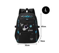 (Black L, One size) Large Backpacks for Student Orthopedic School Backpack School Bags for Boys Waterproof Boy's Backpack Mochila Infantil De Menino