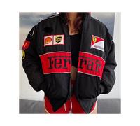 (black, L) Racing Jacket Vintage White Nascar Retro Bomber - Jacket Formula 1 Vintage Jacket - Unisex Y2k Jack - ZCL61L,2024 Ping