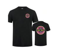 (Black, L) Sex Wax Mr Zogs Surf T Shirt Men Casual Sex Wax T-shirts Summer Short Sleeve Cotton Mans Cool Tops DZ-031