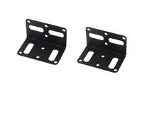 Black L-Shaped Corner Brackets Stainless Steel Shelf Adjustable Corner Drawer Fixing Right Angle Corner Brace(2 Sets-(E))
