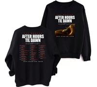 (black, L) The Weeknd After Hours Til Dawn 2025 Tour Sweatshirt 2 Sided