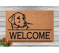Black Lab Chocolate Lab Yellow Labrador Welcome Doormat Welcome Entrance Door Mat Outdoor Balcony Patio Mat 18x30 Inch Christmas Halloween