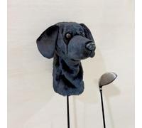 Black Lab Dog Golf Club Head Covers - Funny Animal Headcovers for Clubs with Plush Protection for Drivers & Woods | Golf Gifts for Men Women Dog Lovers