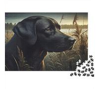Black Lab Dog Puzzles 1000 Pieces for Adults Jigsaw Puzzles for Adults 1000 Piece Puzzle Challenging Game for The Whole for Women,Mountain Moon Sakuralm Gifts for MenFun Activity for Home100% Recv