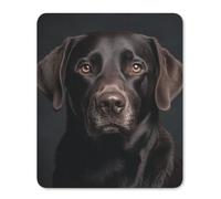Black Lab Dog Rubber Mouse Pad