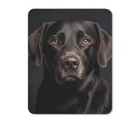Black Lab Dog Rubber Mouse Pad