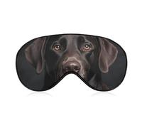 Black Lab Dog Sleep Mask Eye Masks for Sleep Sleeping Mask Sleep Masks for Women Men Sleep Mask Blackout Adjustable Sleep Mask Travel Eye Mask Side Sleeper Eye Mask
