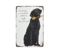 Black Lab Funny Wall Decor Vintage Metal Tin Sign Plaque For Man Cave Bar Pub Club Home Room Gift Poster 8x12 inches