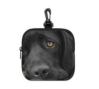 Black Lab Labrador Dog Puppy Cute Dog, Square Zipper Storage Bag, Neoprene Coin Purse, Small Wallets, Change Pouch, Change Purse