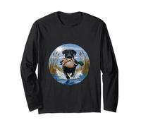 Black Lab Labrador Hunting Ducks Waterfowl Yellow lab Long Sleeve T-Shirt