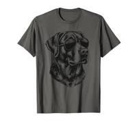 Black Lab Labrador Retriever Dog Wearing Sunglasses Graphic T-Shirt
