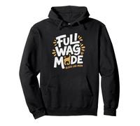Black Lab Mom Full Wag Mode Happy Energy Life Pullover Hoodie