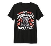 Black Lab My Therapist Has A Dog Lover Premium T-Shirt