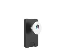Black Lab Puppies Colorful Splash Blue Pink Art PopSockets PopWallet for MagSafe