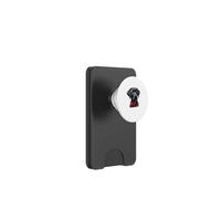 Black Lab Red Bow Tie Elegant Dog Portrait Art PopSockets PopWallet for MagSafe