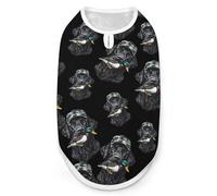Black Lab Retriever Mallard Duck Hunting Funny Dog Vest Shirt Soft Comfortable Tank Top Cute Clothes for Cat Puppy