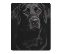 Black Lab Rubber Mouse Pad