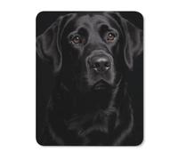 Black Lab Rubber Mouse Pad
