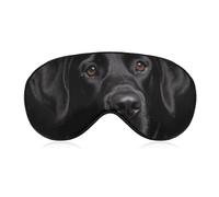 Black Lab Sleep Mask for Women Men, Soft Eye Mask with Adjustable Strap for Sleeping, Light Blocking Travel Blindfold for Nap Comfortable Eye Cover for Home Office