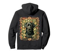 Black Lab Vintage Labrador Retriever Dog Pullover Hoodie