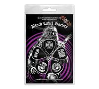 Black Label Society Guitar Picks Zakk Wylde Official Black 5 pack Plectrum One Size