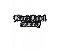 Black Label Society Silver BLS_1 Patch Badge Embroidered Iron on Applique Patch Accessory
