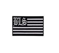 Black Label Society Silver FLA Patch Badge Embroidered Iron on Applique Souvenir Accessory