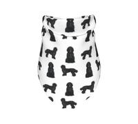 Black Labradoodle Dog Dog Breeds Doodle Dog White,Bib Scarf Triangle Hood Adjustable Pet Scarf Washable Hood Suitable for Small, Medium and Large Dogs and Cats