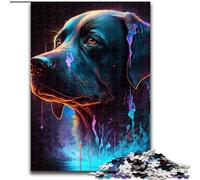 Black Labrador 1000 Piece Jigsaw Puzzles for Adults & Teens, Challenging Game And Family Play with Matching Poster And Trivia Sheet (50x75cm)