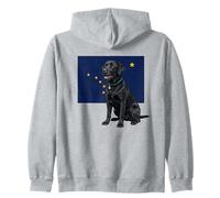 Black Labrador Alaska Dog Owner Zip Hoodie