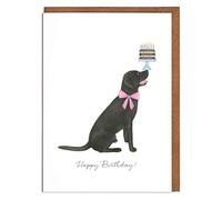 Black Labrador Birthday Card - 'Happy Birthday!' - Female Birthday Card - Card for Her