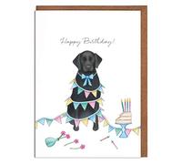 Black Labrador Birthday Card - 'Happy Birthday!' - Female Birthday Card - Card for Her