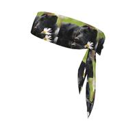 Black Labrador Chamomile Black Retriever Dogs, Head Tie, Sports Headband Tie Back, Multi Sweatband for Men Women