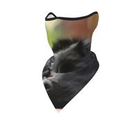 Black Labrador Chamomile Black Retriever Dogs Windproof Mask,Neck Gaiter Winter Motorcycle Face Cover