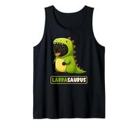 Black Labrador Dinosaur Costume Trex Labrasaurus Mom Dad Tank Top